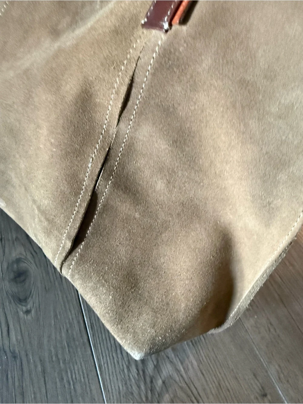 Frank Daniel Suede Large Shoulder Bag